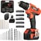 Stalwart 71-Piece Drill Set - 20V Cordless Drill with 21+1 Torque & Accessory Kit by Red, 71PK 75-PT2019 - alternate 1